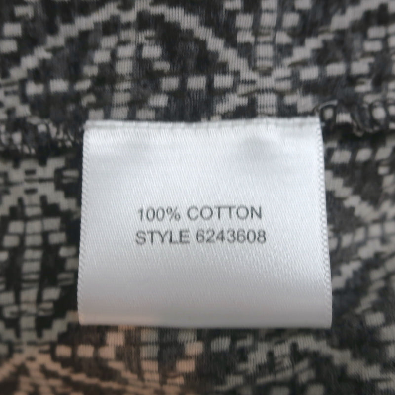 Tory Burch Sequin Tank Top Gray Printed Cotton Size Large
