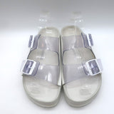 Manolo Blahnik x Birkenstock Arizona PVC Slide Sandals Clear/White Size 41
