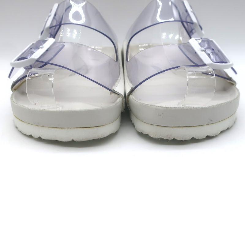 Manolo Blahnik x Birkenstock Arizona PVC Slide Sandals Clear/White Size 41