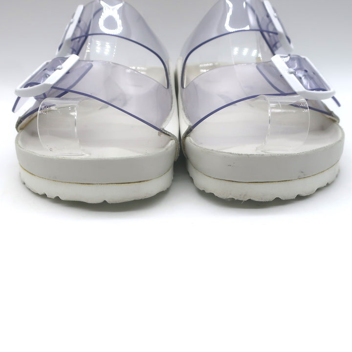 Manolo Blahnik x Birkenstock Arizona PVC Slide Sandals Clear/White Size 41