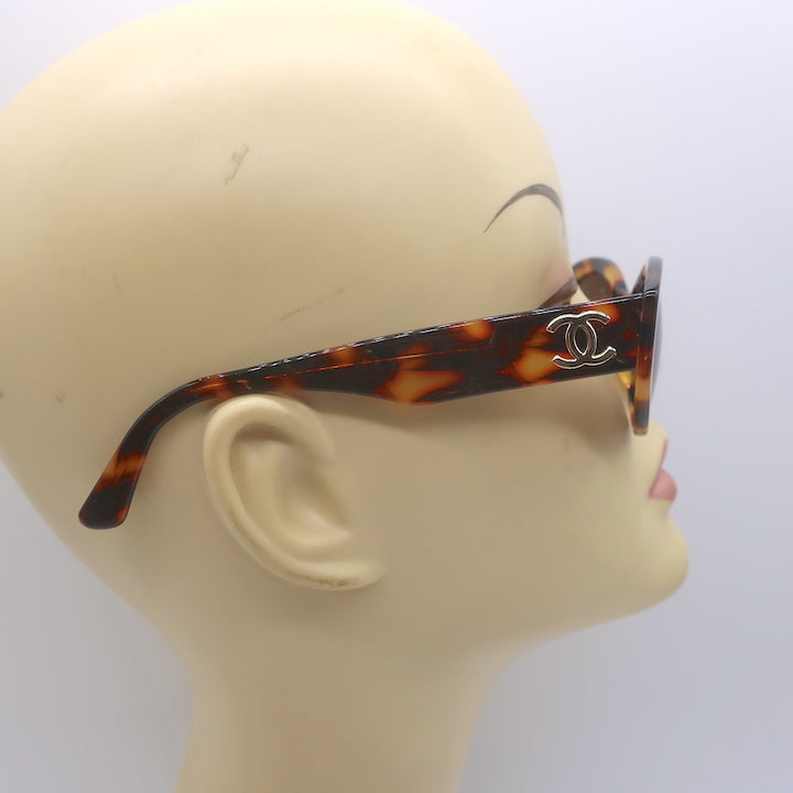 Chanel CC Tortoise Shell Oval Sunglasses 03517 71340