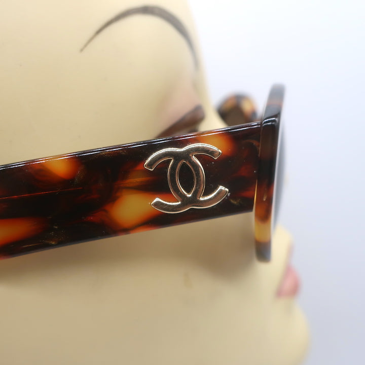 Chanel CC Tortoise Shell Oval Sunglasses 03517 71340