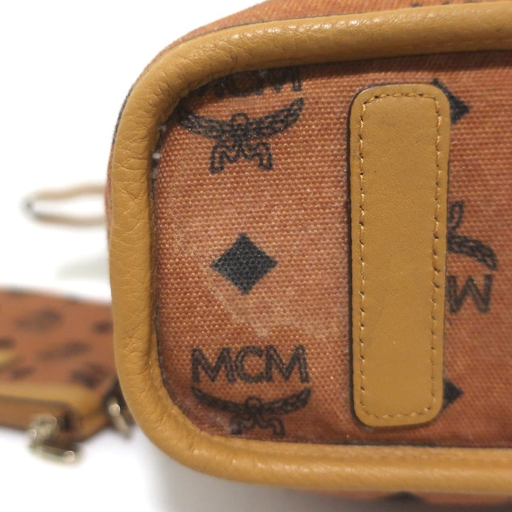 MCM x Patricia Field Liz Reversible Large Tote Olive/Brown Canvas Shoulder Bag