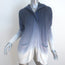 Splendid Dove Hooded Cardigan Navy/White Dip Dye Ribbed Knit Size Extra Small