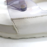 Manolo Blahnik x Birkenstock Arizona PVC Slide Sandals Clear/White Size 41