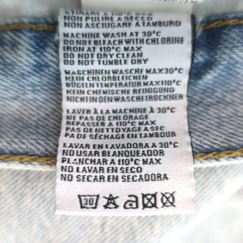 R13 Boyfriend Jeans Leva Blue Cotton Size 27
