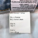 R13 Boyfriend Jeans Leva Blue Cotton Size 27