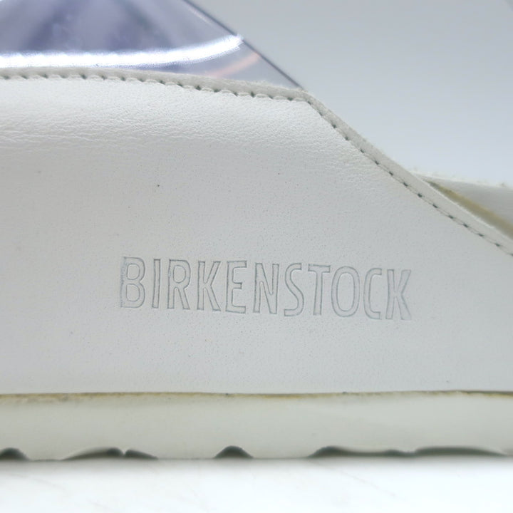 Manolo Blahnik x Birkenstock Arizona PVC Slide Sandals Clear/White Size 41