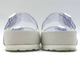 Manolo Blahnik x Birkenstock Arizona PVC Slide Sandals Clear/White Size 41