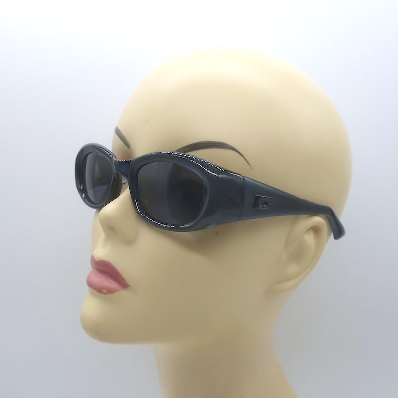 Gucci Rectangular Sunglasses Metallic Dark Blue GG 2432/S 4XA