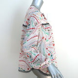 Zadig & Voltaire Top Tangara Psyche White/Multi Printed Crepe Size Extra Small