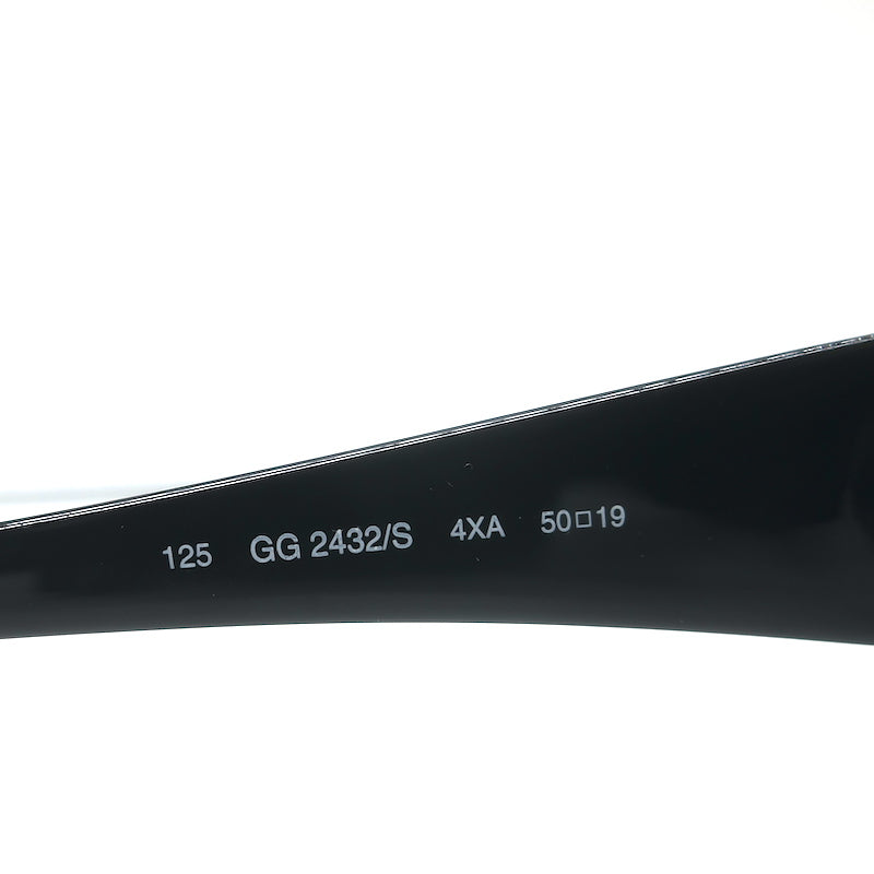 Gucci Rectangular Sunglasses Metallic Dark Blue GG 2432/S 4XA