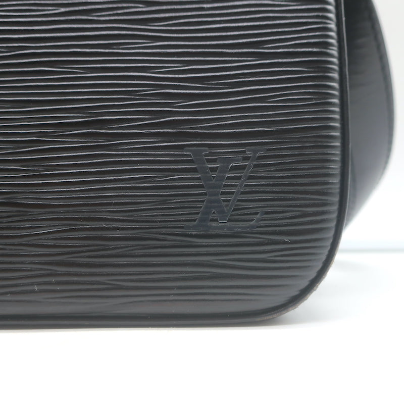 Louis Vuitton Buci Small Shoulder Bag Black Epi Leather