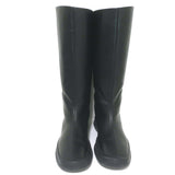 The Row Town Knee High Flat Boots Black Leather Size 40