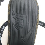 Fendi FFreedom Slingback Pumps Tobacco Zucca Canvas Size 38