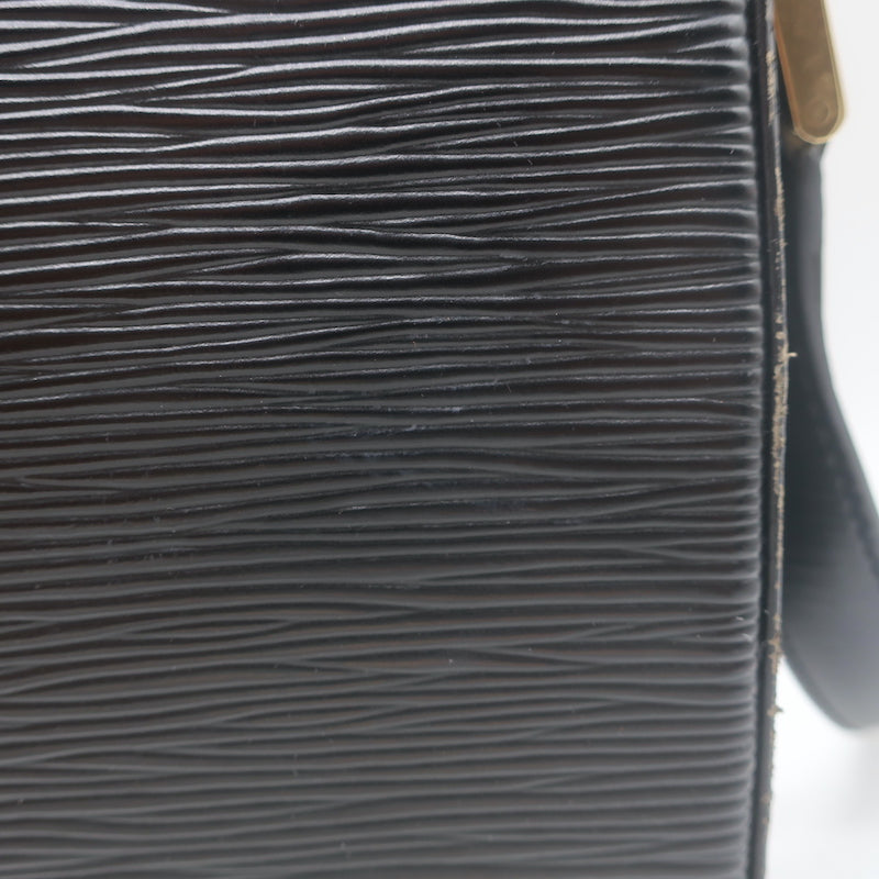 Louis Vuitton Buci Small Shoulder Bag Black Epi Leather