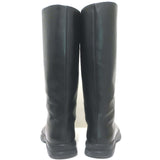The Row Town Knee High Flat Boots Black Leather Size 40