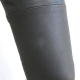 Brunello Cucinelli Stretch Leather Leggings Gray Size US 6