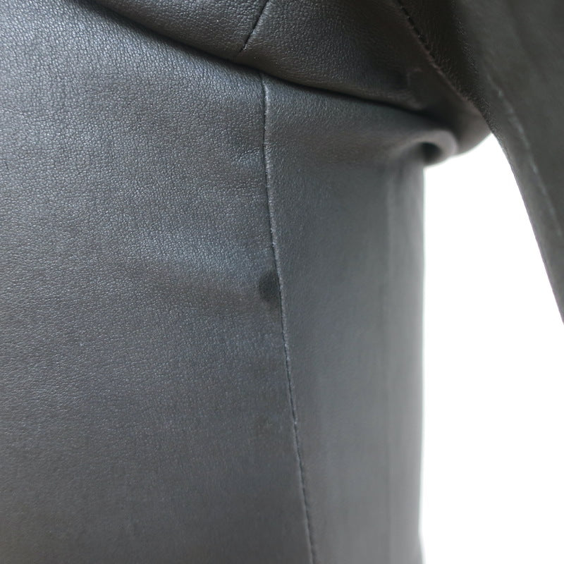 Brunello Cucinelli Stretch Leather Leggings Gray Size US 6