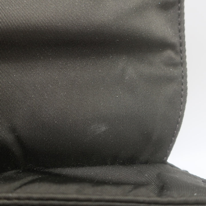 Prada Tessuto Nylon Catena Chain-Strap Flap Crossbody Bag Very Dark Brown