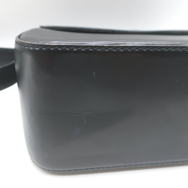 Louis Vuitton Buci Small Shoulder Bag Black Epi Leather
