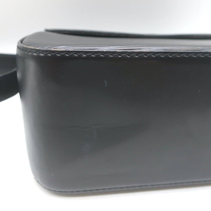 Louis Vuitton Buci Small Shoulder Bag Black Epi Leather