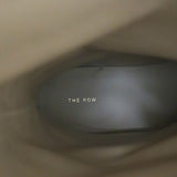 The Row Town Knee High Flat Boots Black Leather Size 40