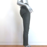 Brunello Cucinelli Stretch Leather Leggings Gray Size US 6