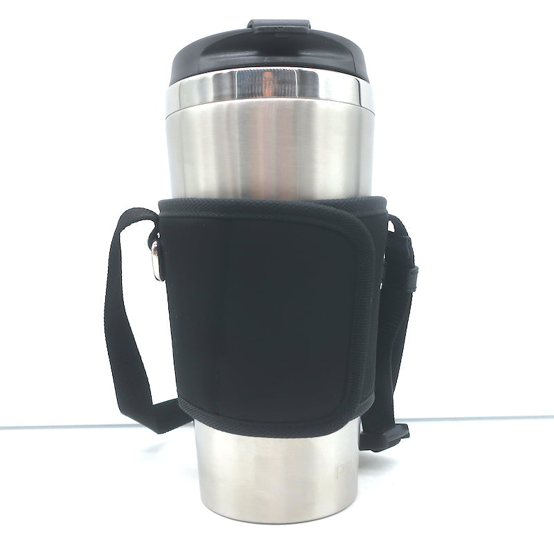 Prada Re-Nylon &amp; Stainless Steel Travel Mug Set Black/Silver 450ml NEW