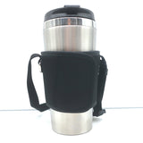 Prada Re-Nylon & Stainless Steel Travel Mug Set Black/Silver 450ml NEW