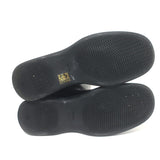 The Row Town Knee High Flat Boots Black Leather Size 40