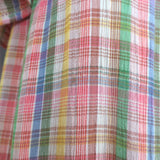THE GREAT The Nightingale Plaid Maxi Dress Multicolor Cotton Size 1
