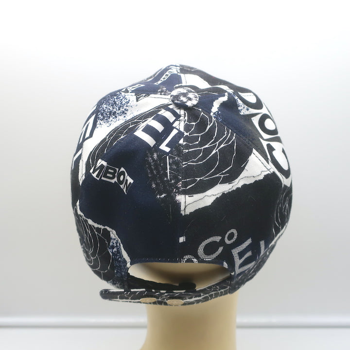 Chanel Coco Print Baseball Cap Black Cotton One Size