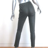 Brunello Cucinelli Stretch Leather Leggings Gray Size US 6