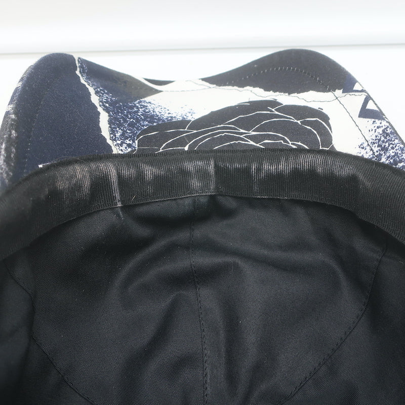 Chanel Coco Print Baseball Cap Black Cotton One Size