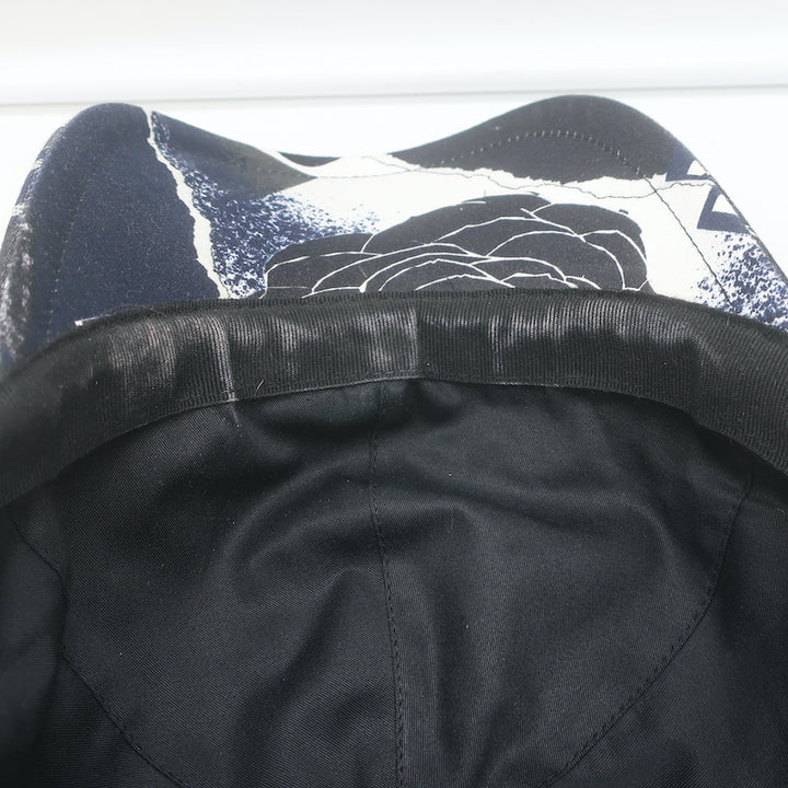 Chanel Coco Print Baseball Cap Black Cotton One Size