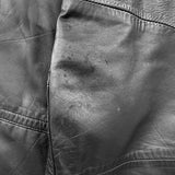 Vince Leather Zip-Up Biker Jacket Black Size Medium