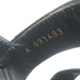 Chanel 16C Sequin Slingback Sandals Black Size 38.5