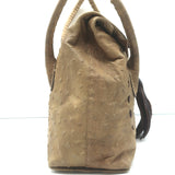 Henry Beguelin Ostrich Small Fringe Flap Bag Olive