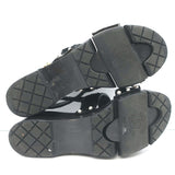 Chanel 16C Sequin Slingback Sandals Black Size 38.5