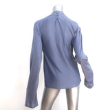 Lemaire Cowl Neck Top Lilac Jersey Size Medium Long Sleeve Blouse