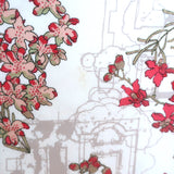 Tory Burch A-Line Tank Dress Cream/Red Floral Print Stretch Cotton Size 8