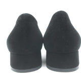 Gucci Sparkling Crystal GG Ballet Flats Black Suede Size 38 Kitten-Heel Pumps