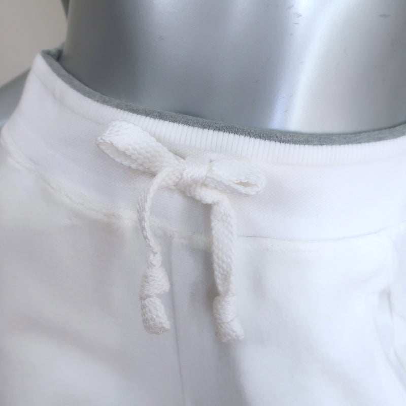 Chanel Sport 09C Terry Cloth Flared Pants White Size 38