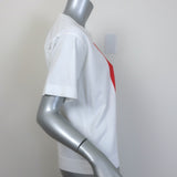 Marni Dinosaur Graphic T-Shirt White Cotton-Blend Size 40 Short Sleeve Top