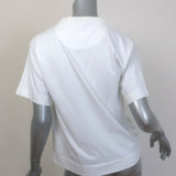 Marni Dinosaur Graphic T-Shirt White Cotton-Blend Size 40 Short Sleeve Top
