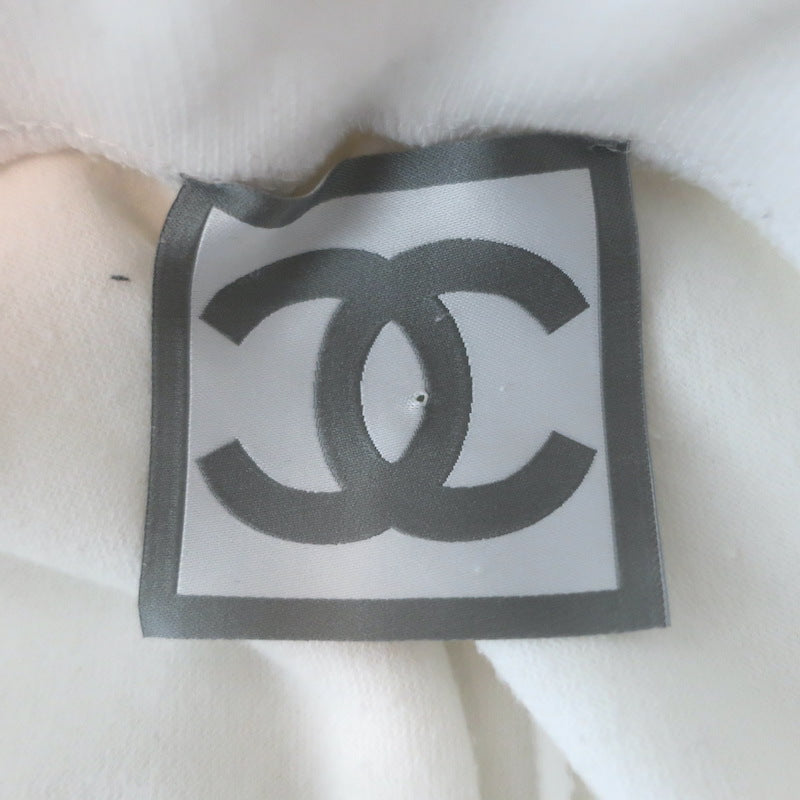 Chanel Sport 09C Terry Cloth Flared Pants White Size 38