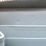Chanel Quilted Caviar Leather Long Zip-Around Wallet Seafoam Blue
