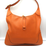 Hermes Trim 35 Hobo Orange Leather Large Shoulder Bag