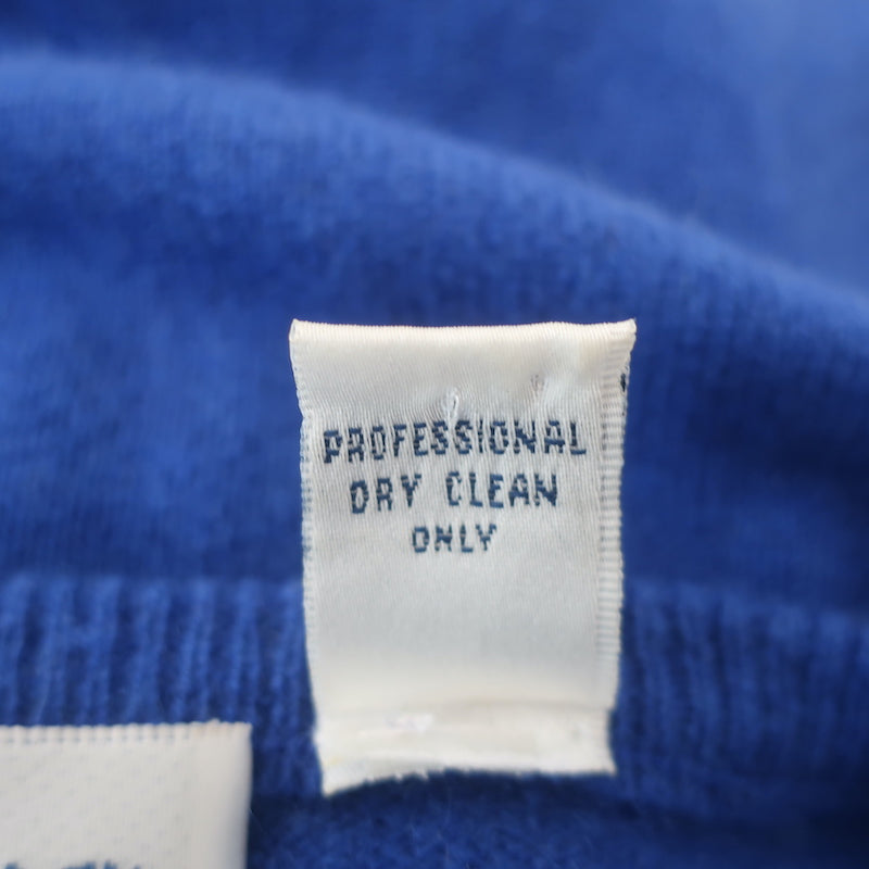 Ron Herman Cashmere Cardigan Blue Size Small 3/4 Sleeve Sweater